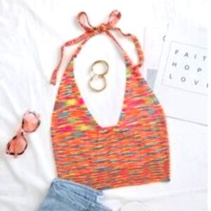NEW Knit crop halter